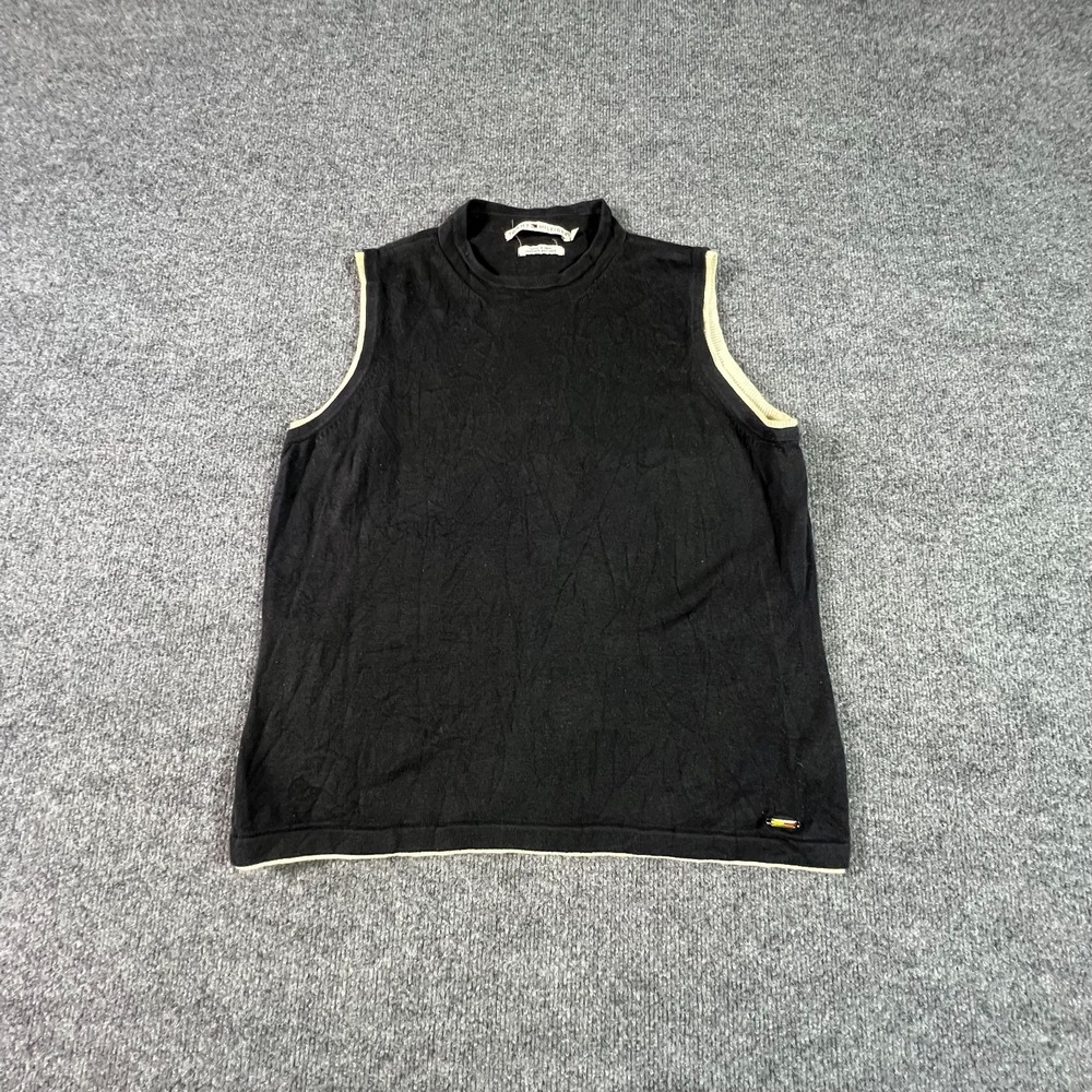 Tommy Hilfiger Tank Top Womens XL Black Cotton Sleeveless Knit Activewear